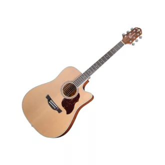 CRAFTER DE 7/N Natur elektroakusztikus gitár táskával