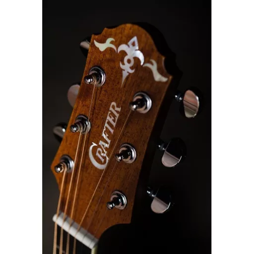 CRAFTER DE 7/N Natur elektroakusztikus gitár táskával