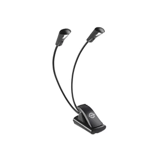   K&M Led Kottapult-lámpa, "Double2 Led Flexlight", fekete, 2 LED