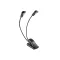 K&M Led Kottapult-lámpa, "Double2 Led Flexlight", fekete, 2 LED