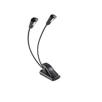   K&M Led Kottapult lámpa, "Double2 Led Flexlight", fekete, 4 LED