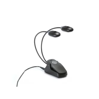 K&M Led kottaállvány lámpa TWIN HEAD, fekete, 2x4 LED-ek