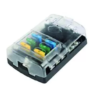 Biztosítéktábla 6 egység fedéllel 125x85 mm