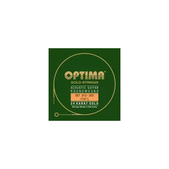   OPTIMA Akusztikus Gitár 24K ARANY HÚROK Készlet könnyű, 012 - 052