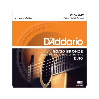 DADDARIO EJ10 10-47 Akusztikus Gitár Húrok