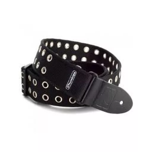 DUNLOP D38-19BK GROMMET fekete gitárpánt