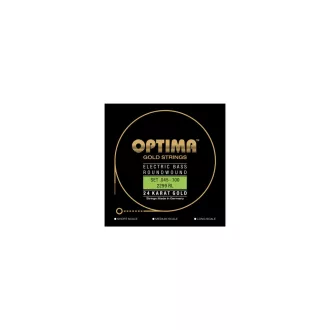   OPTIMA E-Bass 24K GOLD STRINGS Szett regular light, Hosszú Menet, 045 - 100