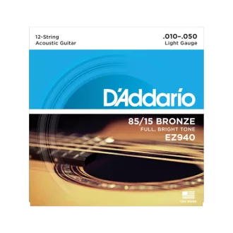 DADDARIO EZ940 10-50 12-húros akusztikus gitárhúrok