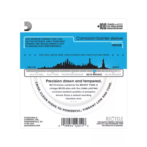 DADDARIO EZ940 10-50 12-húros akusztikus gitárhúrok