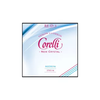   CORELLI Einzelsaite für Violine 3/4, Crystal, D3, Stabilon/ötvözet bevonat, zöld selyem