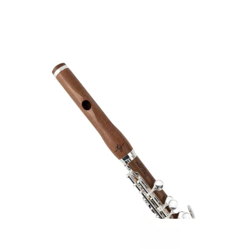 TREVOR JAMES Piccoló, mopane fa, ezüstözött mechanika, cherrywood tok és borítás tartozék