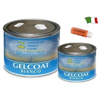 Gelcoat fehér edzővel 0,5 kg