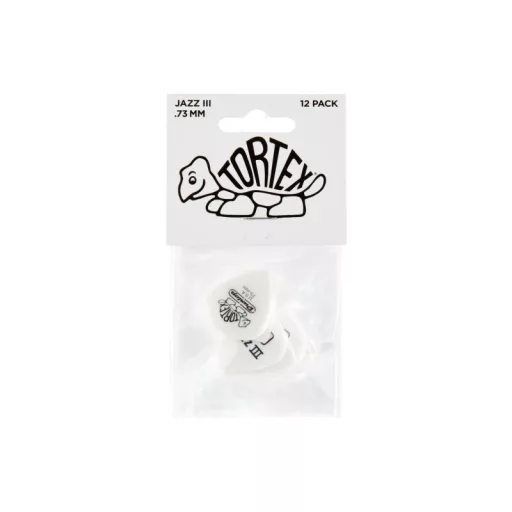 DUNLOP 478R.73 Tortex White Jazz III 0.73 Pengető