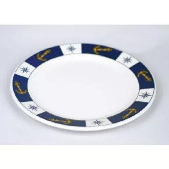 Tányér lapos horgonyminta 25,4 cm