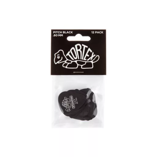DUNLOP 488R.60 Tortex Pitch Black Standard Pengető