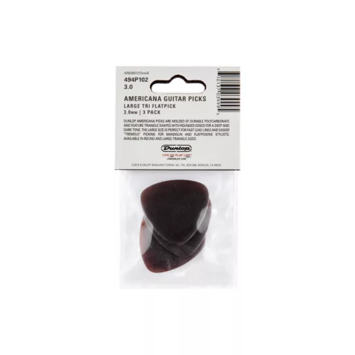 DUNLOP 494P102 Americana Nagy Háromszög 3.0 (3) Pengető Csomag