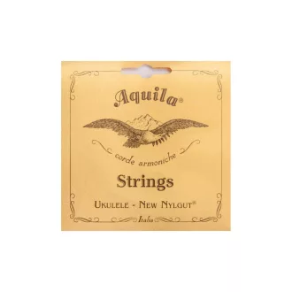   AQUILA Húrkészlet Ukulele számára, Szoprán, New Nylgut, CEA vagy ADF#H, magas G, fehér