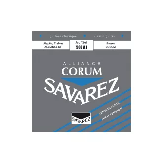   SAVAREZ Húrkészlet klasszikus gitárhoz, Alliance Corum, kék, erős