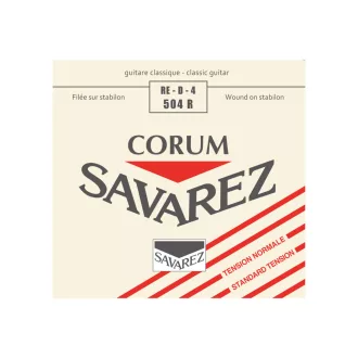   SAVAREZ Magas minőségű húrsorozat klasszikus gitárhoz, D4, Corum, Piros, közepes, ezüstözött tekercselés