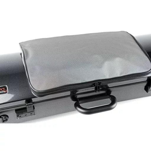 BAM Tok Brácsához, külső zsebbel, Hightech Compact Sorozat, téglalap alakú, szín: Black Carbon