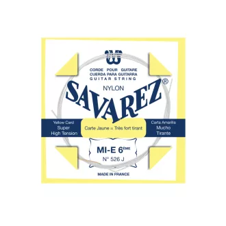   SAVAREZ Húrszett klasszikus gitárhoz, E6, Savarez 520 Sárga, erős, ezüstözöttentekercses