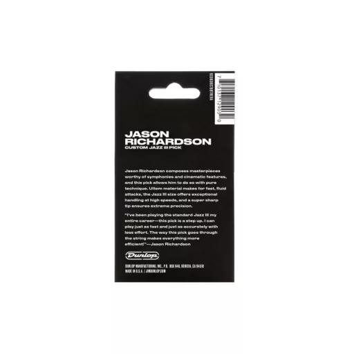DUNLOP PENGETŐK 561PJR JASON RICHARDSON EGYEDI JAZZ III PENGETŐ 1,38MM (6) Pengető csomag