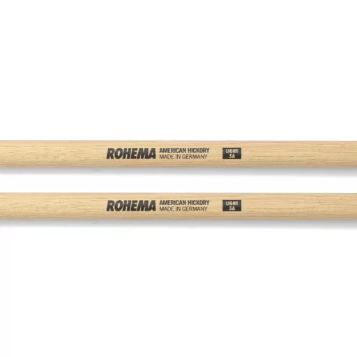 ROHEMA Trommelstöcke Classic Serie, Lakkozott Hickory, 5A Light