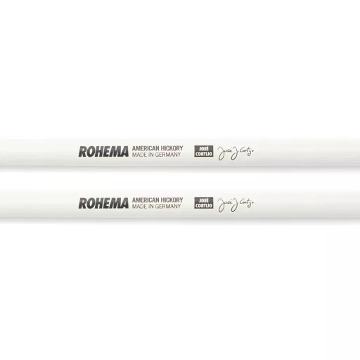ROHEMA Timbale Signature Stick, Hickory fehér lakkozott, José Cortijo, 14 mm