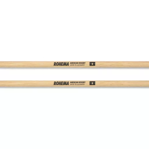 ROHEMA Timbale, lakkozott és kiegyensúlyozott Hickory, 8 mm
