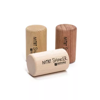   ROHEMA Mini-Shaker Ø 60 x 30 mm, 3 db-os készlet, egyenként 1x diófa, bükkfa, akác tasakban