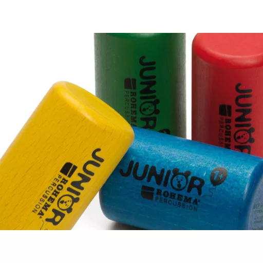 ROHEMA Mini-Shaker Colour, 4 darabos készlet, 1x piros, zöld, kék, sárga a táskában