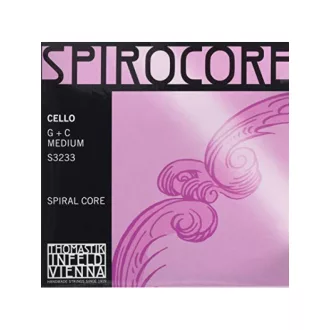 THOMASTIK S3233 Spirocore C+G 4/4 Közepes csellóhúrok