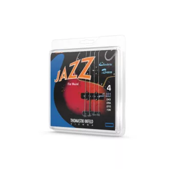   THOMASTIK JF324 Jazz rövid menzúrás 43-106 lapos húrozású basszusgitár húrkészlet