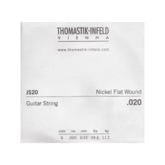   THOMASTIK JS20 .020 Flatwound elektromos gitár egyetlen húr