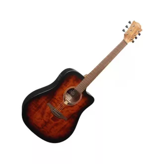 LAG T70DCE-B&B Fekete és Barna Elektroakusztikus Gitár
