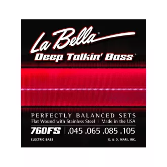   LA BELLA 760 Deep Talkin 45-105 lapos tekercselésű basszusgitár húrok