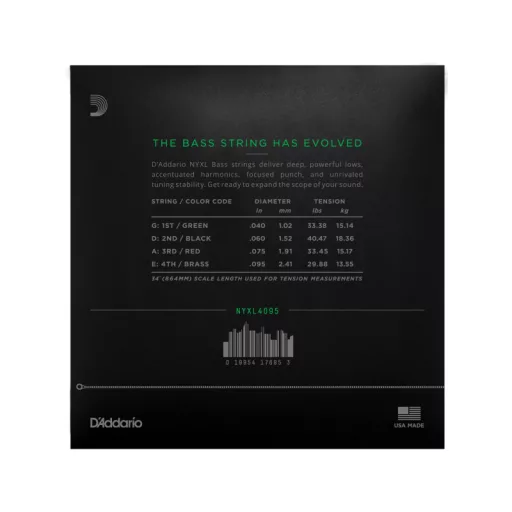 DADDARIO NYXL4095 40-95 Basszusgitár Húrok