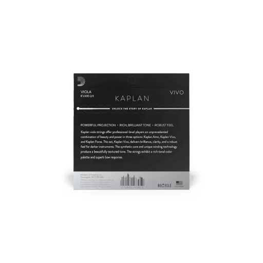DADDARIO KV410LH Kaplan Vivo Hosszú Nehéz Brácsahúrok
