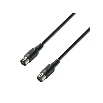 ADAM HALL K3MIDI0075BLK 0,75 m Midi kábel