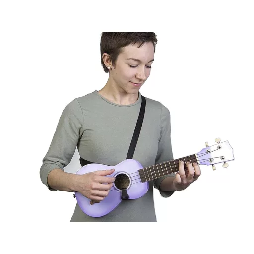 NEOTECH hangszerpánt ukulele, mandolin és gitár számára, Simple Sling, Szín: fekete