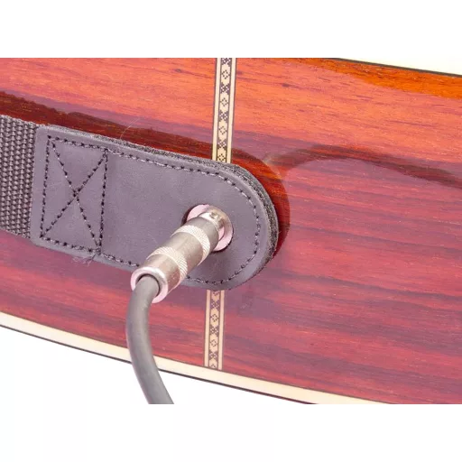 NEOTECH Gitár heveder, Slimline Strap, Slimlockkal, bőr, End Pin Jack, Regular, Szín: fekete