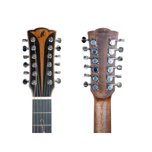 MERIDA 12 húros western gitár, ALCAZABA sorozat, Grand Auditorium, Cutaway, selyemfényű felület