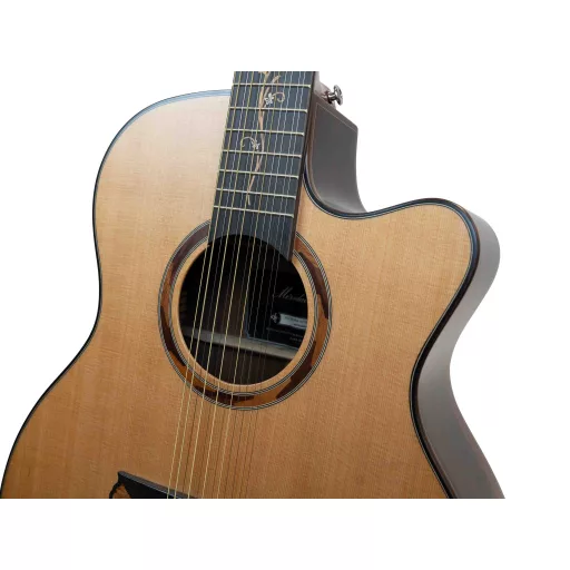 MERIDA 12 húros western gitár, ALCAZABA sorozat, Grand Auditorium, Cutaway, selyemfényű felület