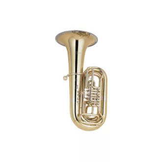   CERVENY Bb Tuba "Symphonia 3", 4 peremes csappantyú, sárgaréz kivitel, beleértve a fúvókát és kemény tokot