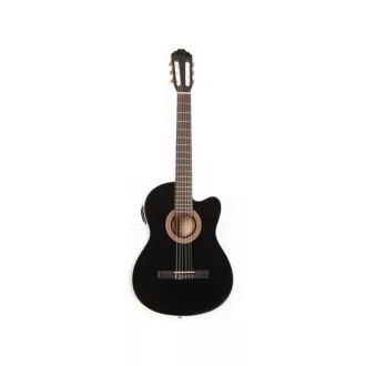 GREG BENNETT koncertgitár Thinline TA-val + Cutaway, fekete