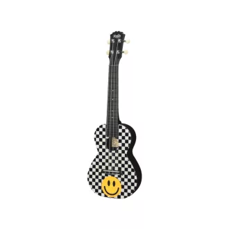 KALEO Konzert Ukulele, ABS, Szín: Kockás-Sárga Mosoly