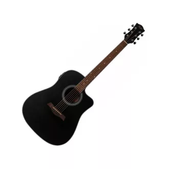 FLIGHT GUITARS D-175CE Fekete Elektroakusztikus Gitár
