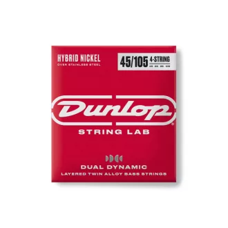   DUNLOP DBHYN45105 DUAL DYNAMIC Nikkel Acél 45-105 Basszusgitár Húrok
