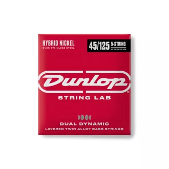   DUNLOP DBHYN45125 DUAL DYNAMIC Nikkel Acél 45-125 Basszusgitár Húrok