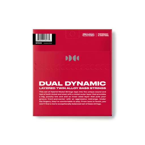 DUNLOP DBHYN45125 DUAL DYNAMIC Nikkel Acél 45-125 Basszusgitár Húrok